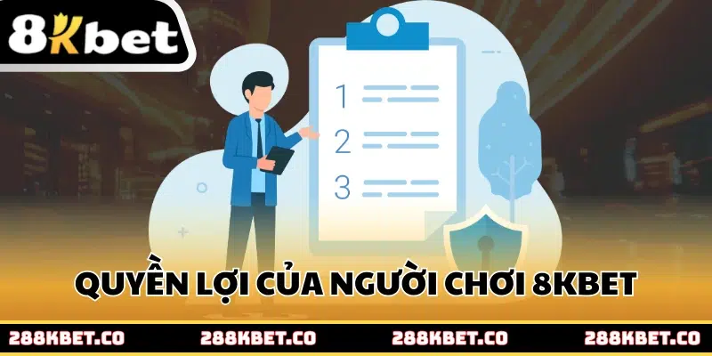 Quyền lợi của người chơi trong chính sách bảo mật của 8kbet